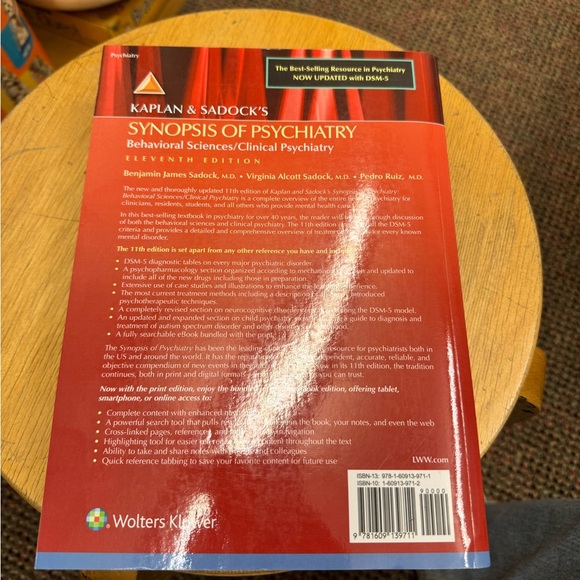 Kaplan & Sadock’s Synopsis of Psychiatry, 11th Edition - Picture 2 of 4